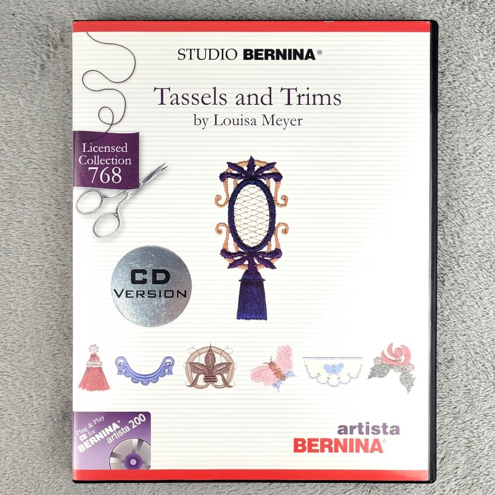 Studio Bernina Artista Embroidery #768 CD Tassels and Trims Louisa Meyer 2002
